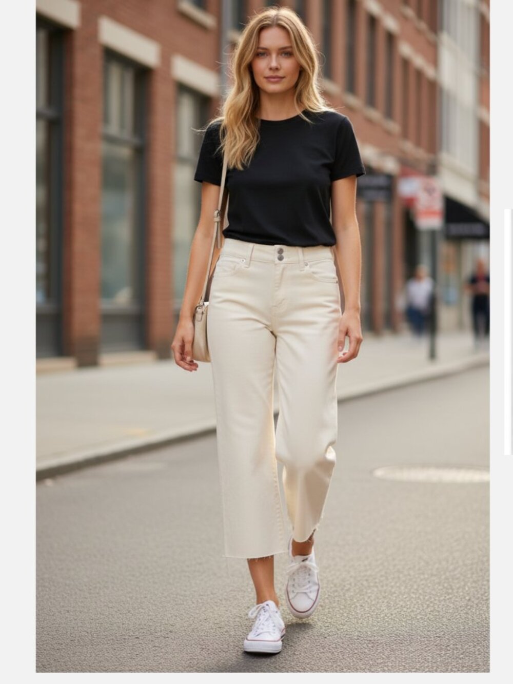 NWT Kut From The Kloth Lucy Raw Hem Wide Leg Jeans In Color Sand